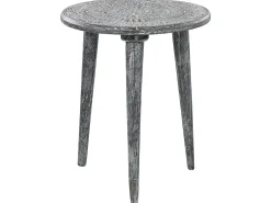 Set di 2 tavolini JATRA Legno di mango Grigio