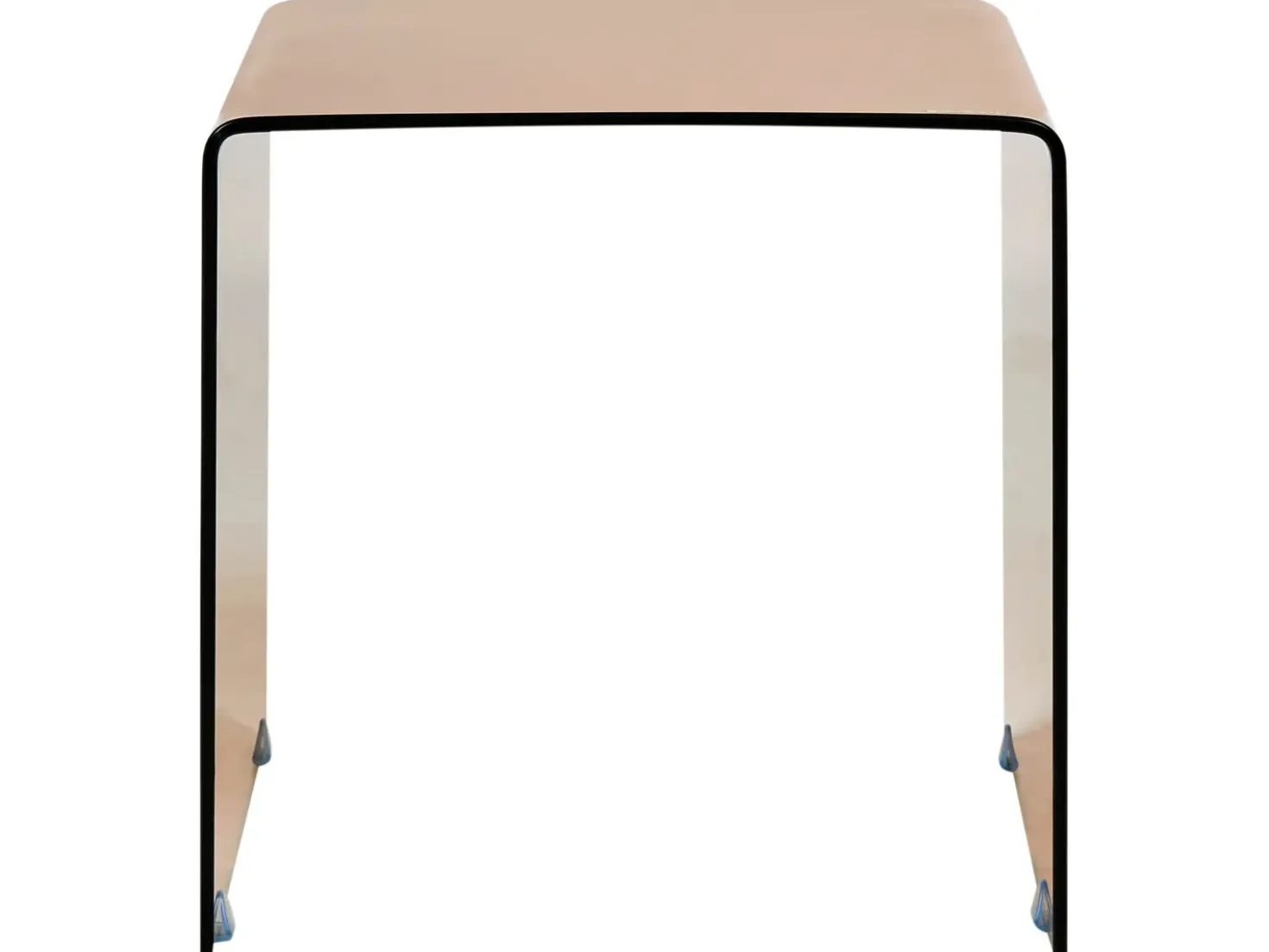 Set di 2 tavolini KENDALL Vetro temperato Marrone