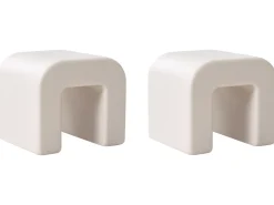 Set di 2 tavolini MOZIA Grigio chiaro