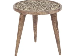 Set di 2 tavolini RANJA Legno di mango Marrone