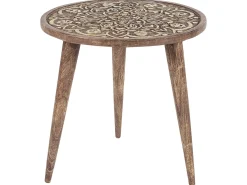 Set di 2 tavolini RANJA Legno di mango Marrone