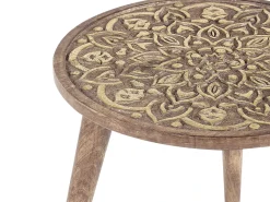 Set di 2 tavolini RANJA Legno di mango Marrone