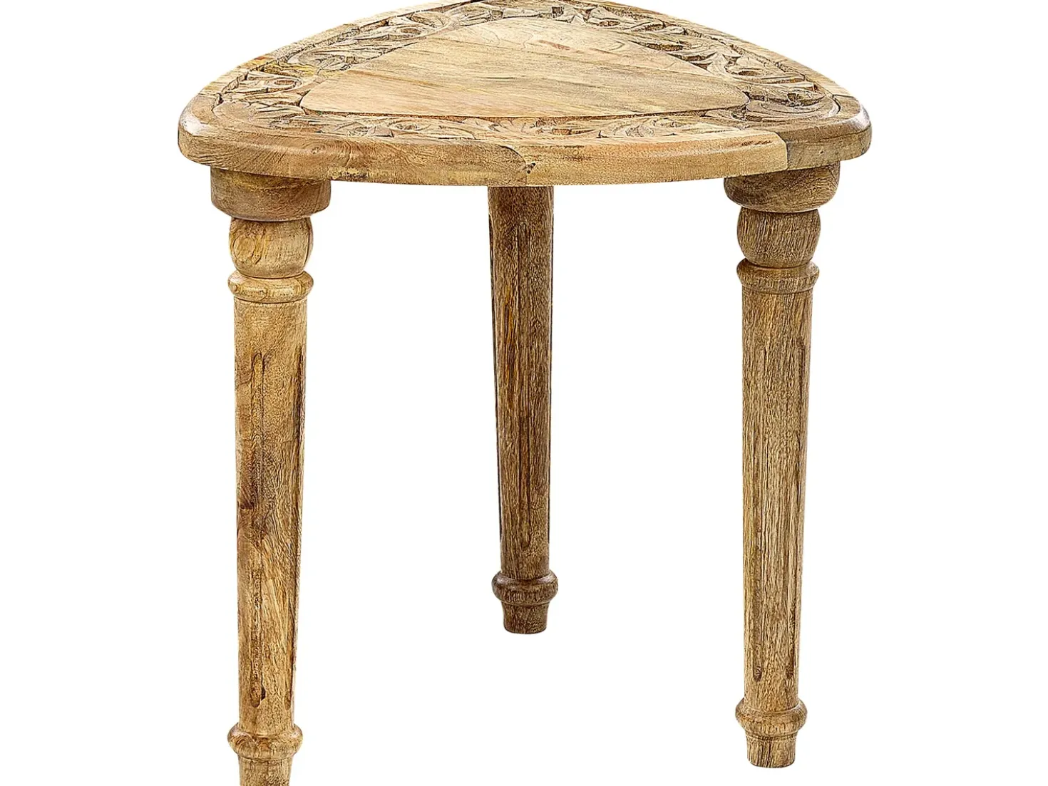 Set di 2 tavolini SAORA Legno di mango Marrone chiaro