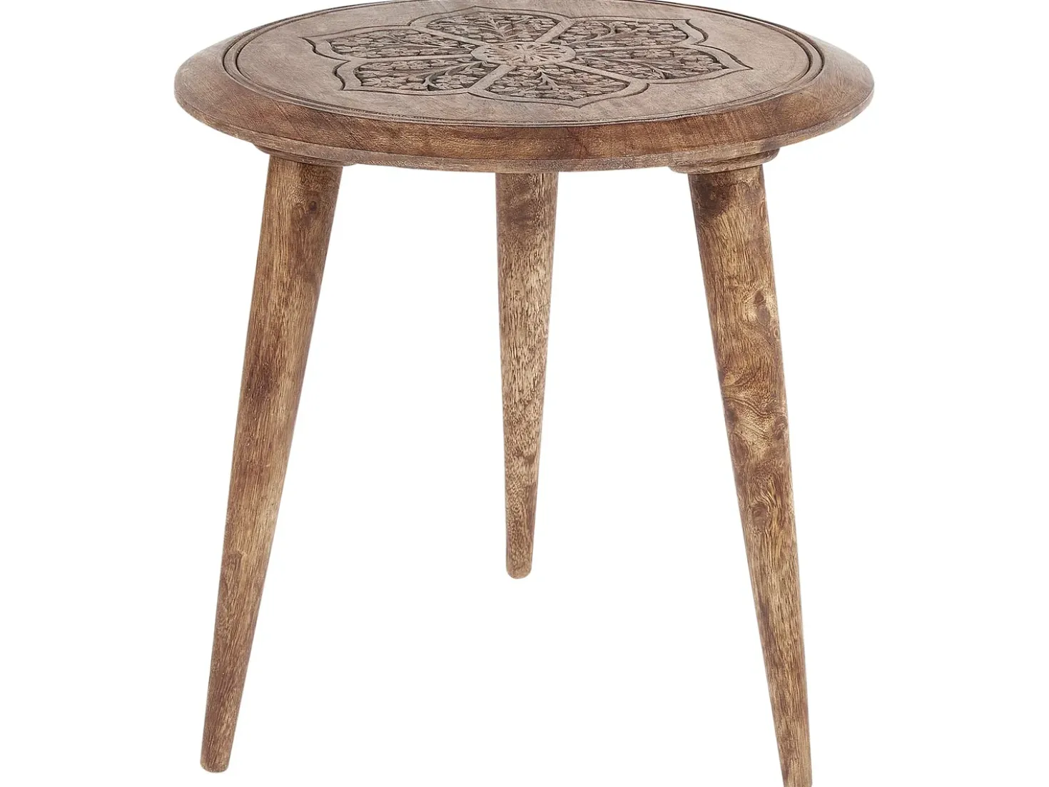 Set di 2 tavolini TURUA Legno di mango Marrone