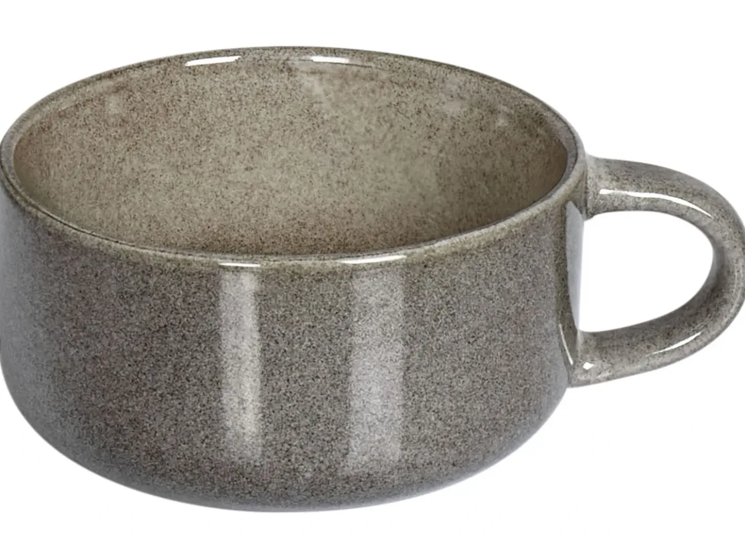 Set di 8 tazze con piattini COSTMARY Gres porcellanato Grigio