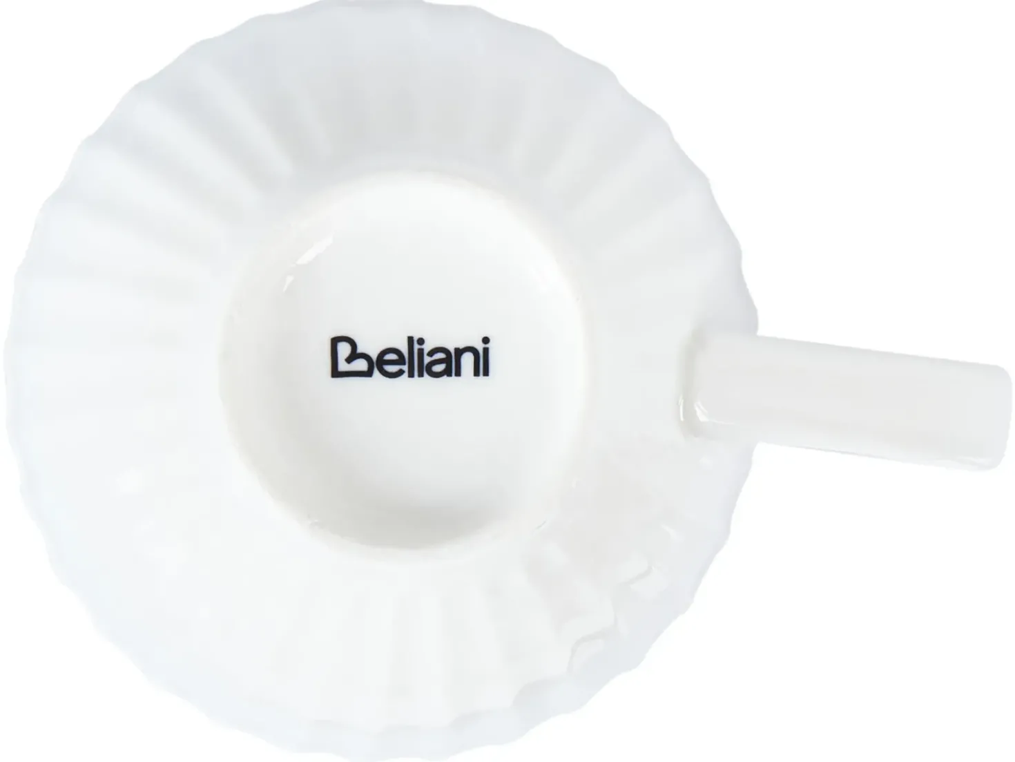 Set di 4 tazze con piattini COWSLIP Porcellana Bianco