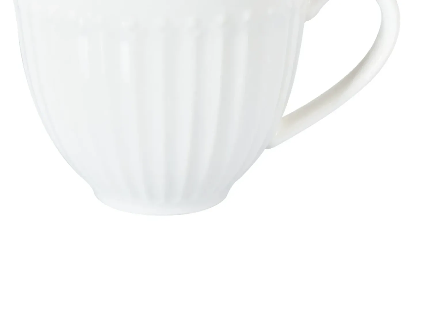 Set di 4 tazze con piattini COWSLIP Porcellana Bianco