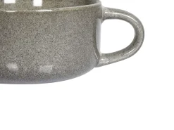 Set di 4 tazze con piattini COSTMARY Gres porcellanato Grigio