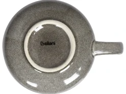 Set di 4 tazze con piattini COSTMARY Gres porcellanato Grigio