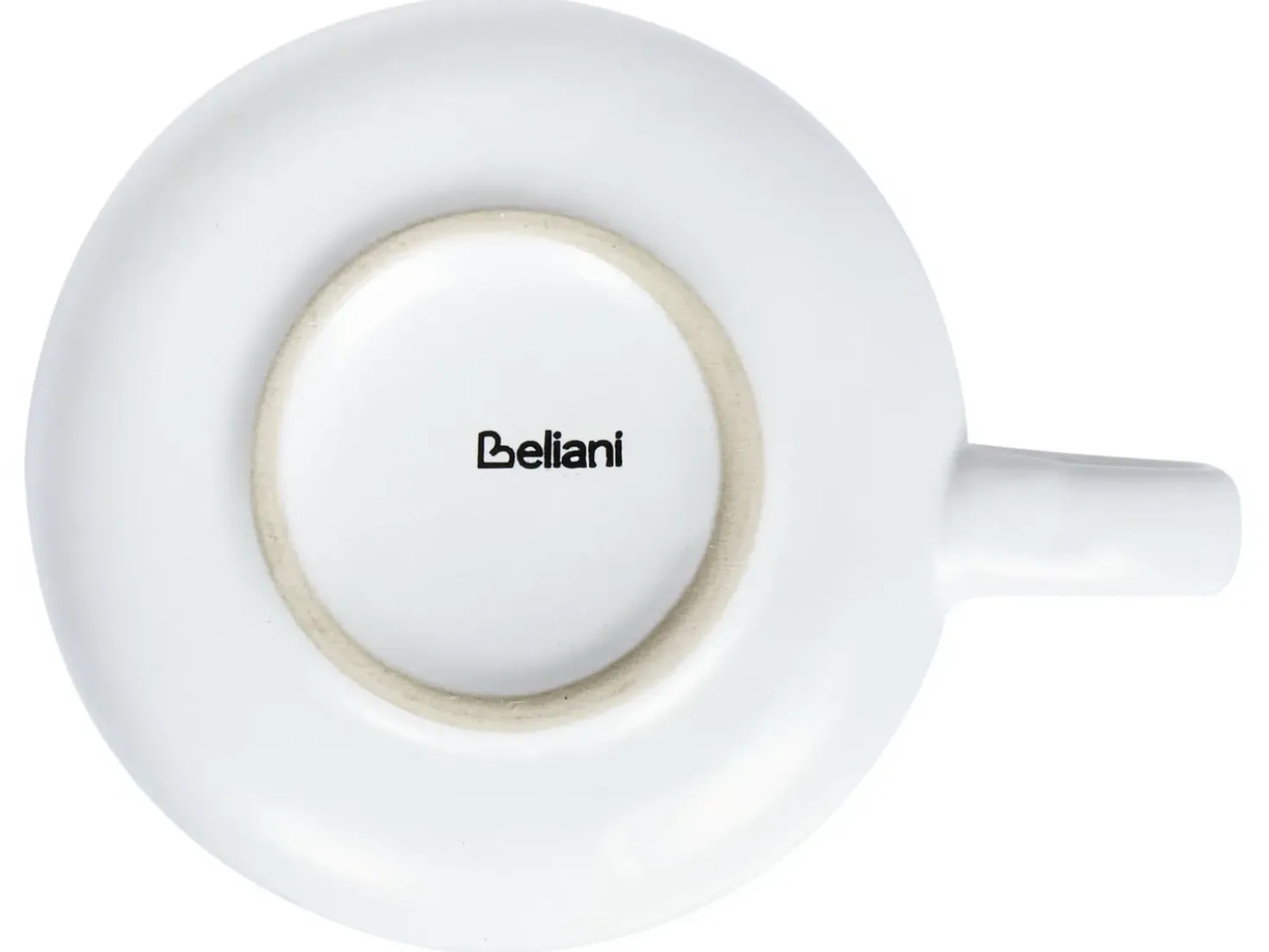 Set di 8 tazze con piattini SESAME Gres porcellanato Bianco sporco