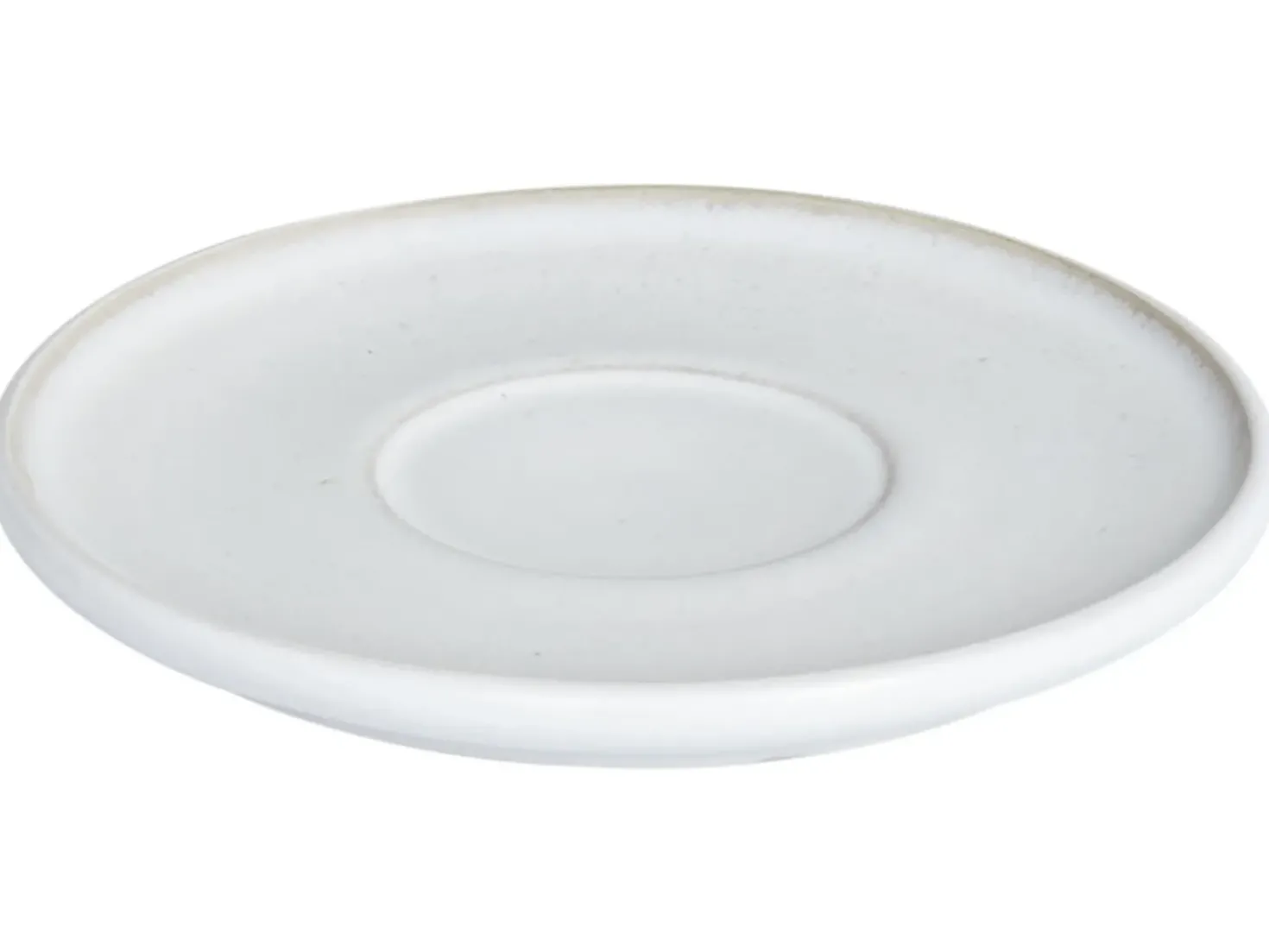 Set di 8 tazze con piattini SESAME Gres porcellanato Bianco sporco