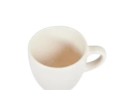 Set di 4 tazze con piattini CARAWAY Gres porcellanato Bianco sporco