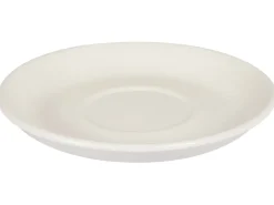 Set di 4 tazze con piattini CARAWAY Gres porcellanato Bianco sporco
