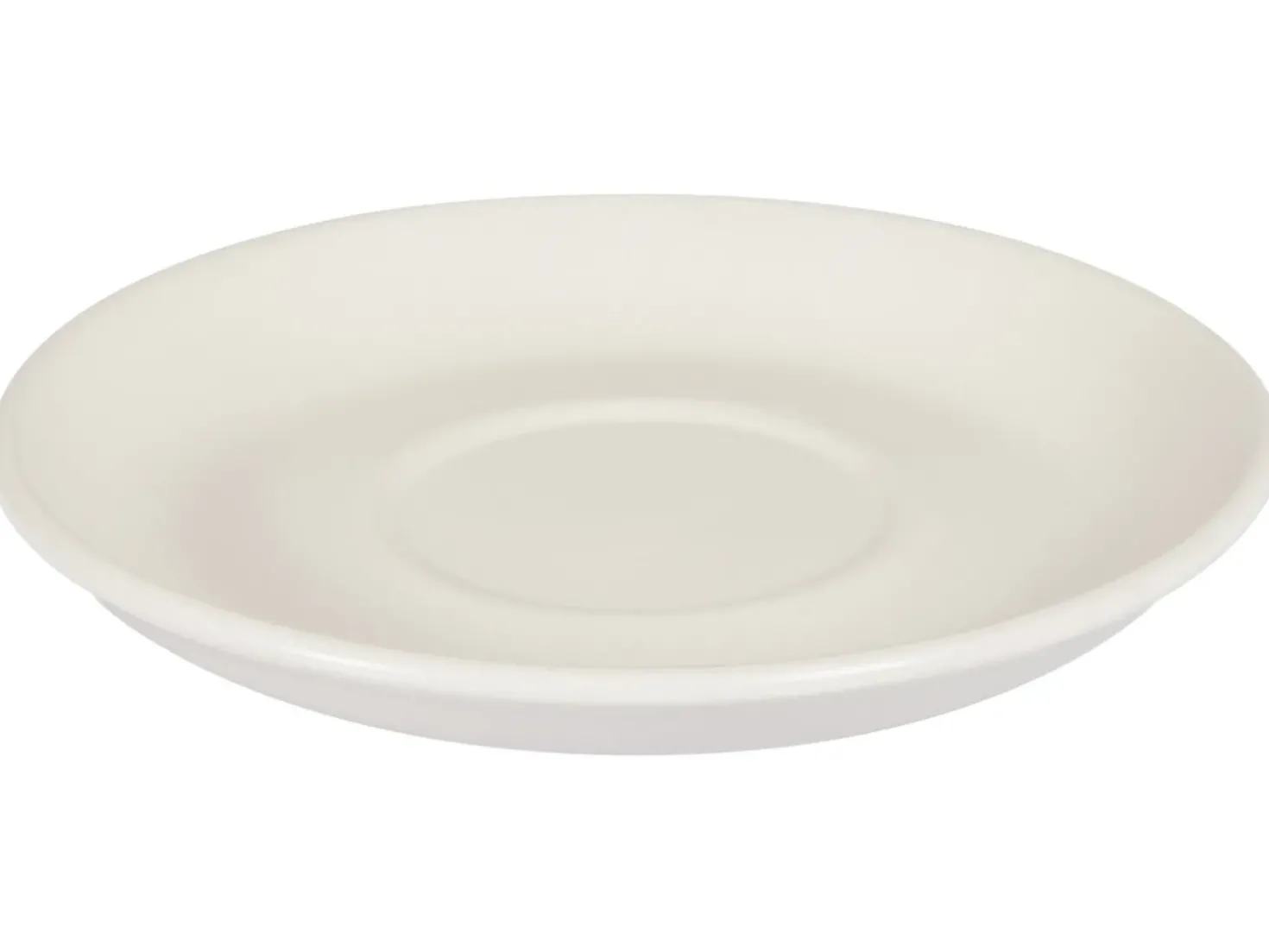 Set di 4 tazze con piattini CARAWAY Gres porcellanato Bianco sporco