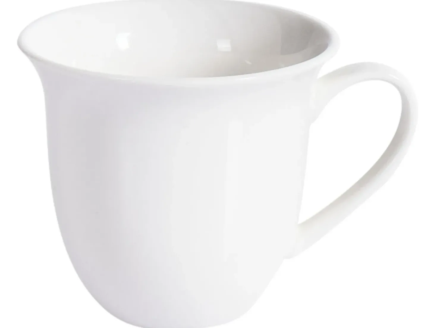 Set di 4 tazze con piattini ELDERBERRY Porcellana Bianco