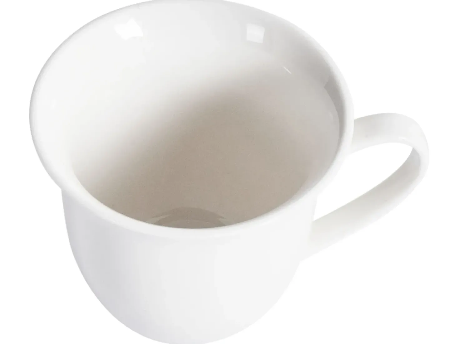 Set di 4 tazze con piattini ELDERBERRY Porcellana Bianco