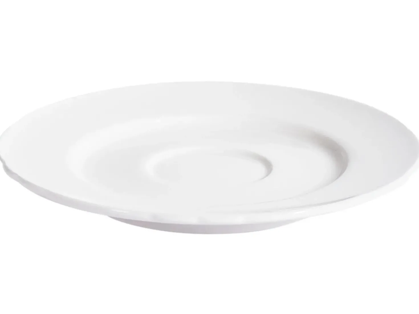 Set di 4 tazze con piattini ELDERBERRY Porcellana Bianco