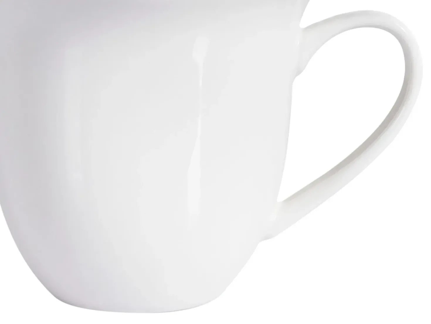 Set di 4 tazze con piattini ELDERBERRY Porcellana Bianco