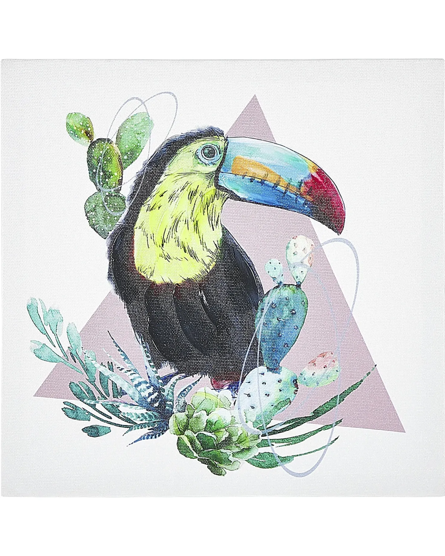 Set di 3 tele MENAKA Motivo animale 30 x 30 cm Multicolore