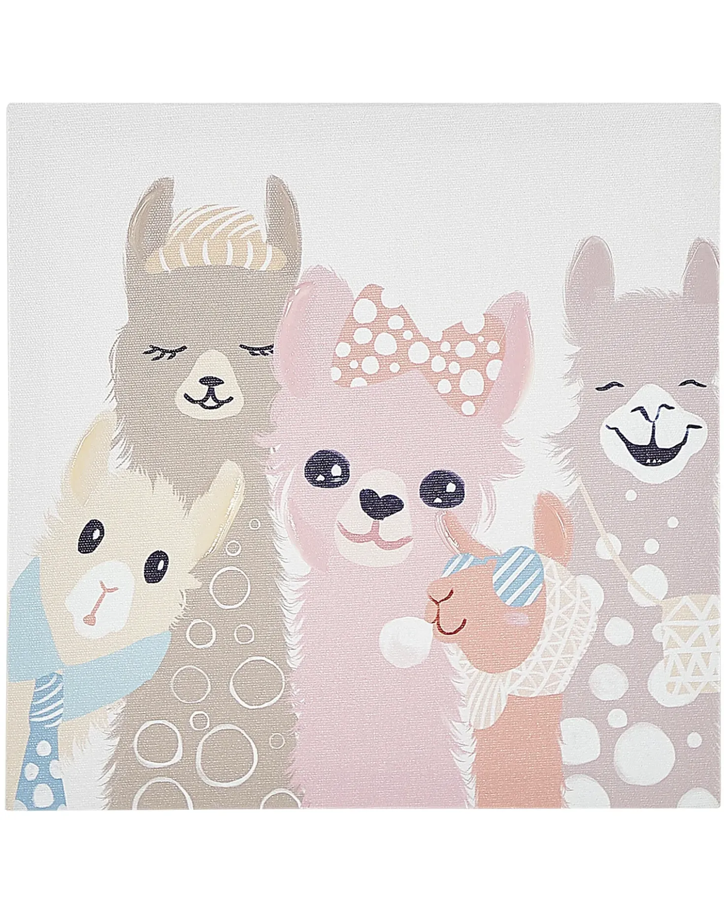 Set di 3 tele TILLIA Motivo animale 30 x 30 cm Multicolore