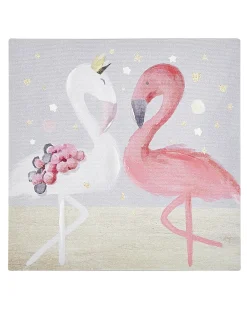 Set di 3 tele TIMIA Motivo animale 30 x 30 cm Grigio