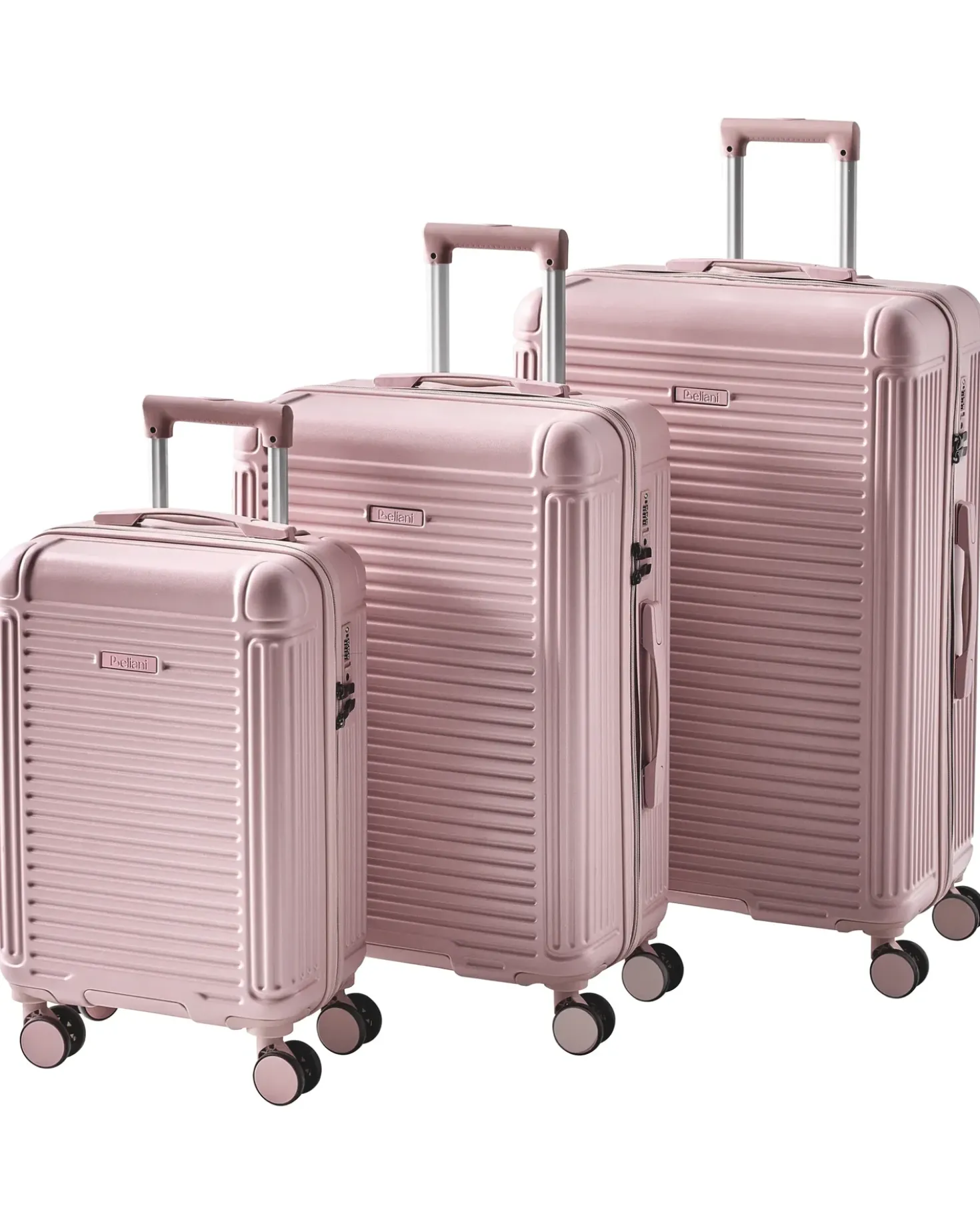 Set di 3 valigie rigide MYNTIS Rosa