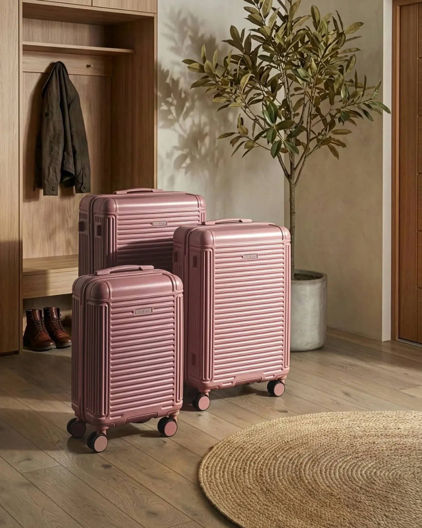 Set di 3 valigie rigide MYNTIS Rosa