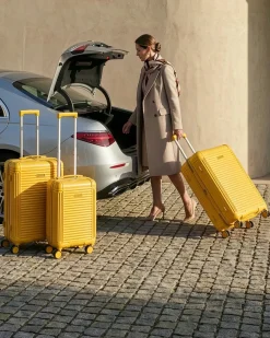 Set di 3 valigie rigide MYNTIS Giallo