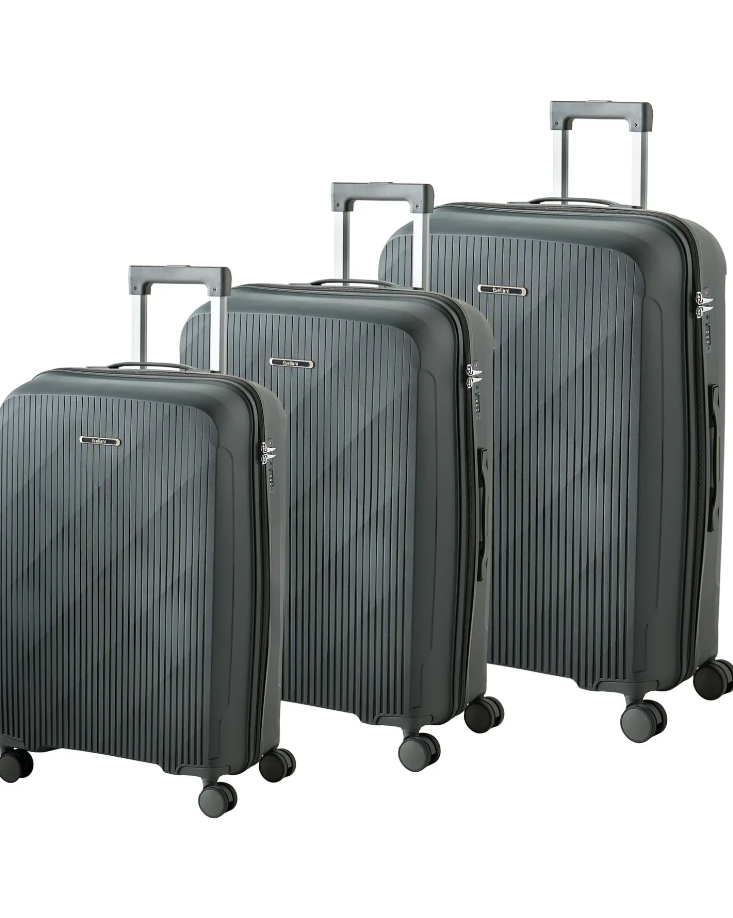 Set di 3 valigie rigide TONSAI Grigio scuro