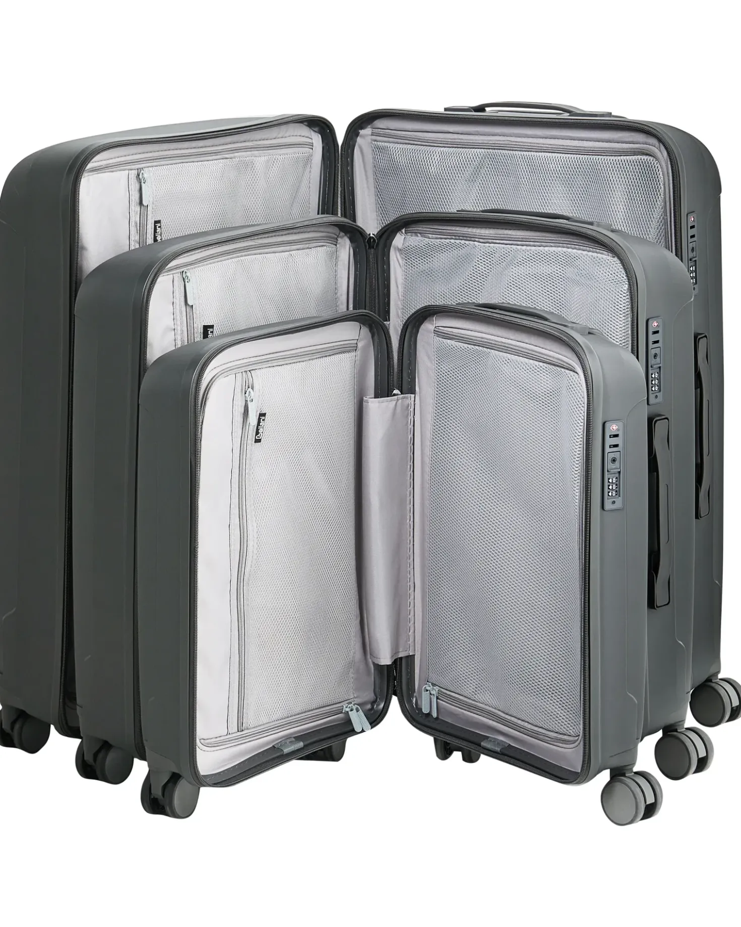 Set di 3 valigie rigide TONSAI Grigio scuro