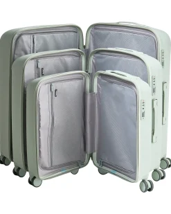 Set di 3 valigie rigide TONSAI Verde chiaro