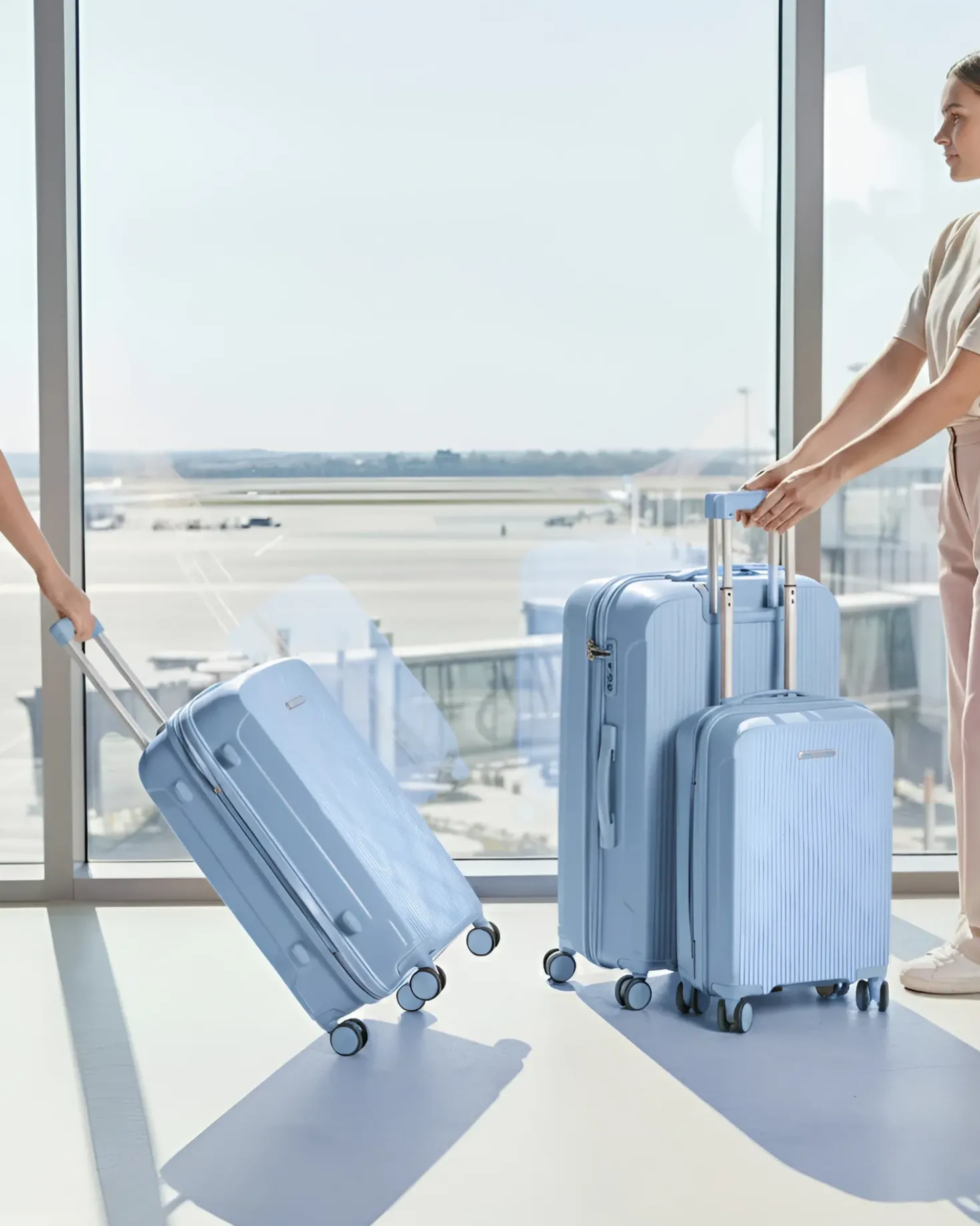 Set di 3 valigie rigide TONSAI Blu