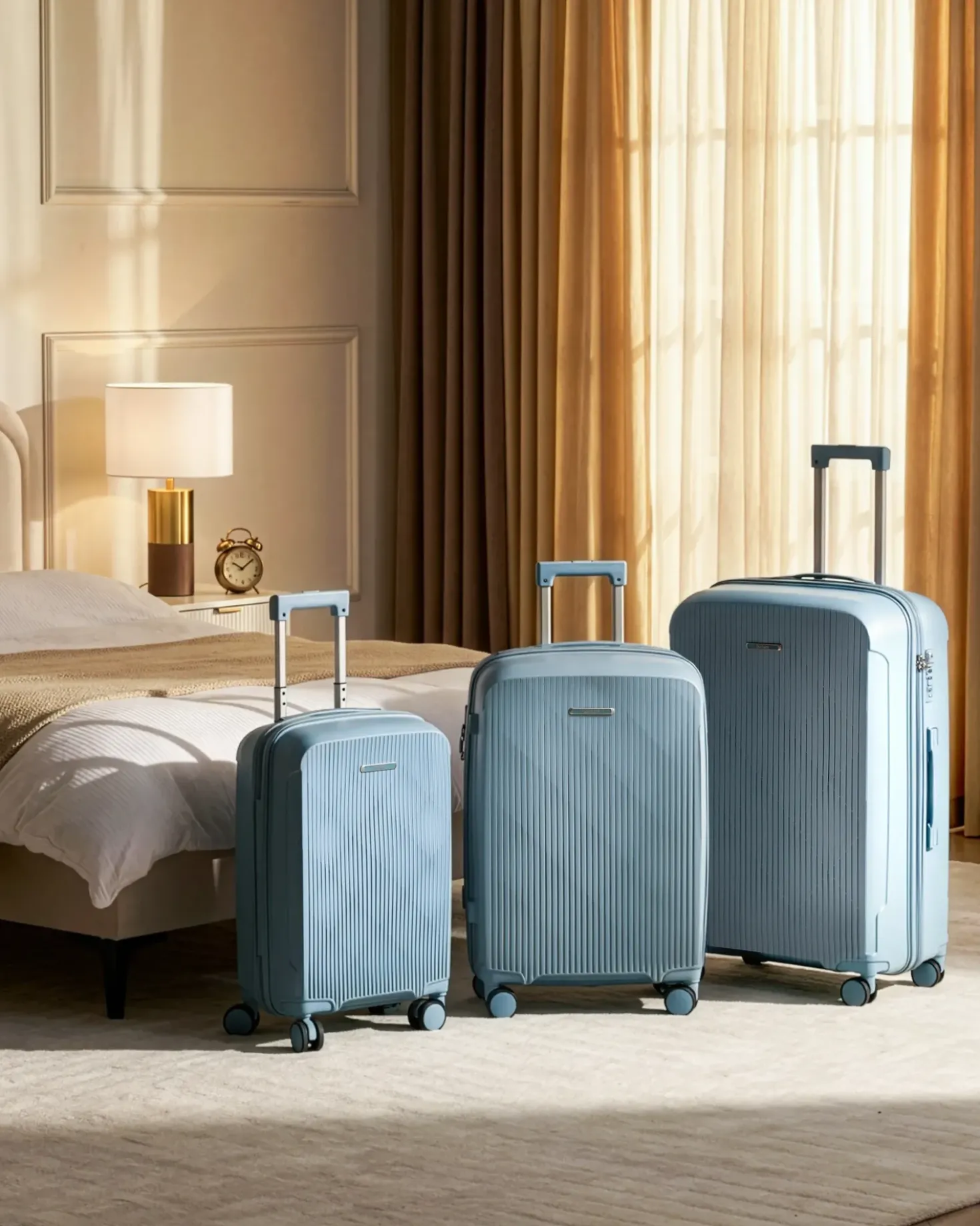 Set di 3 valigie rigide TONSAI Blu