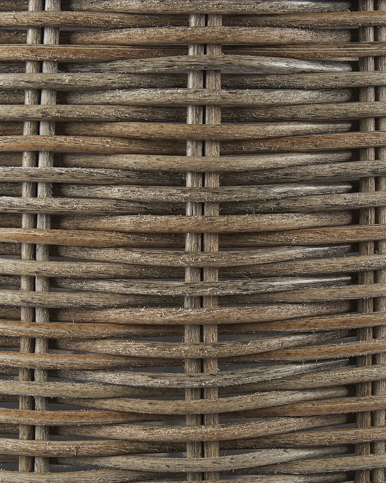 Set di 2 vasi da fiori in vimini BITOLA Rattan sintetico (PE) 40/48 cm Marrone