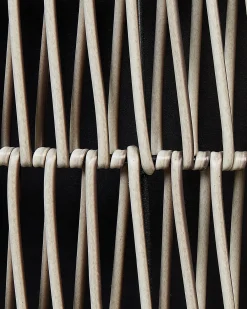 Set di 2 vasi per piante BRODIEA Rattan sintetico (PE) 26/45 cm Marrone chiaro