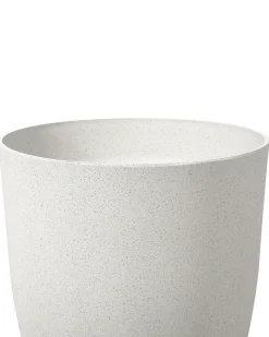 Set di 2 vasi per piante CROTON 35 cm Bianco sporco