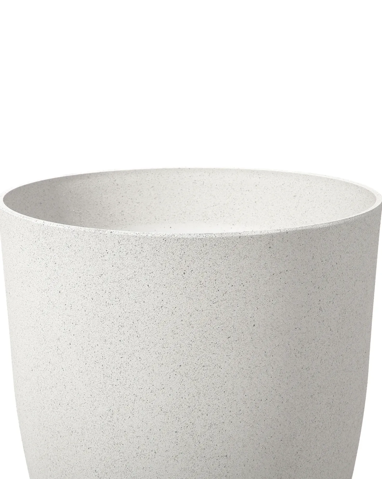Set di 2 vasi per piante CROTON 35 cm Bianco sporco