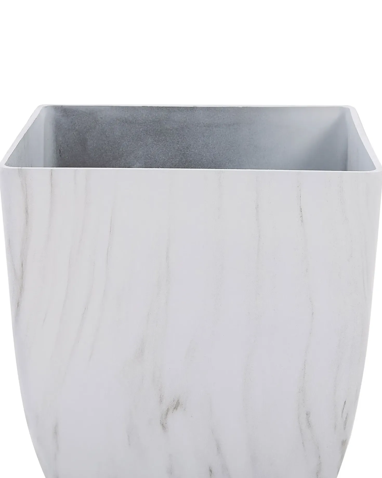 Set di 2 vasi per piante MIRO 35 cm Marmo bianco