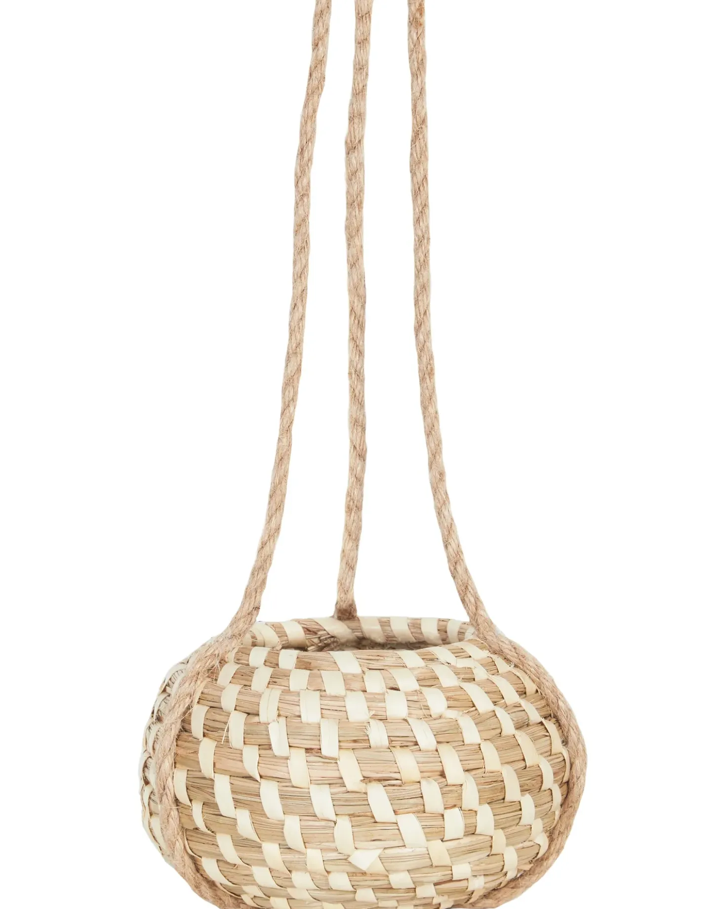 Set di 2 vasi per piante REMORA Alghe marine 22/14 cm Naturale