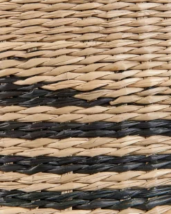 Set di 3 vasi per piante RATTAIL Alghe marine 32/29/27 cm Nero
