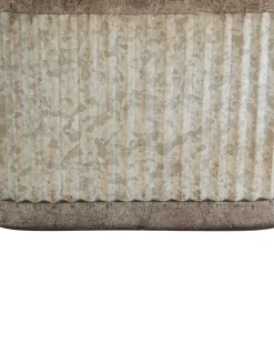 Set di 2 vasi per piante TULIPE Metallo 31/41 cm Grigio