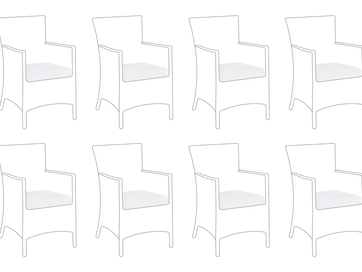 Set di copricuscini per esterni ITALY Bianco sporco