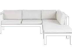 Set di copricuscini per esterni MESSINA Bianco sporco