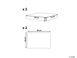 Set di copricuscini per esterni ARDEA Bianco