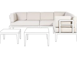 Set di copricuscini per esterni RIMA III Beige chiaro