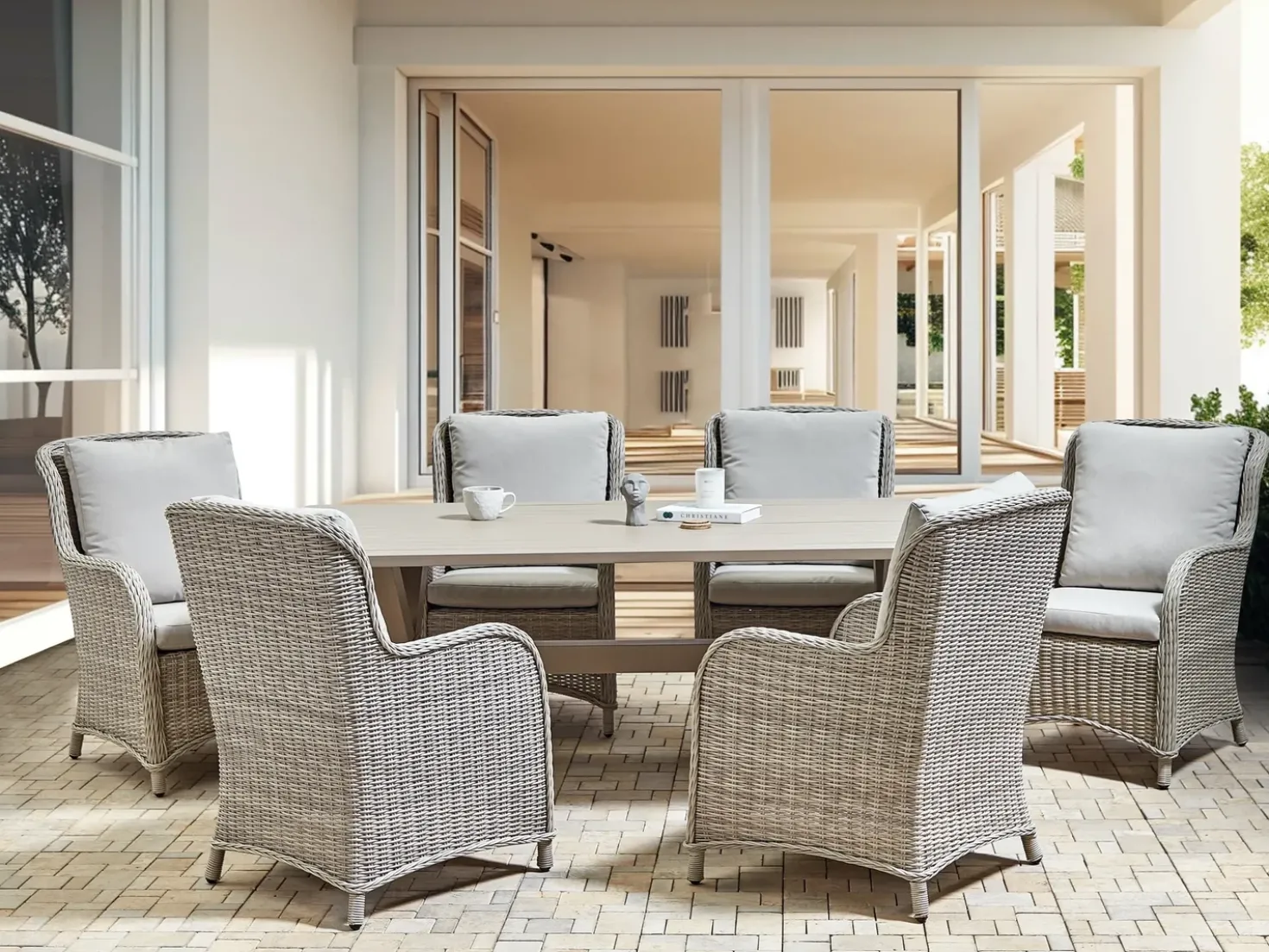 Set di copricuscini per esterni CASCAIS Beige