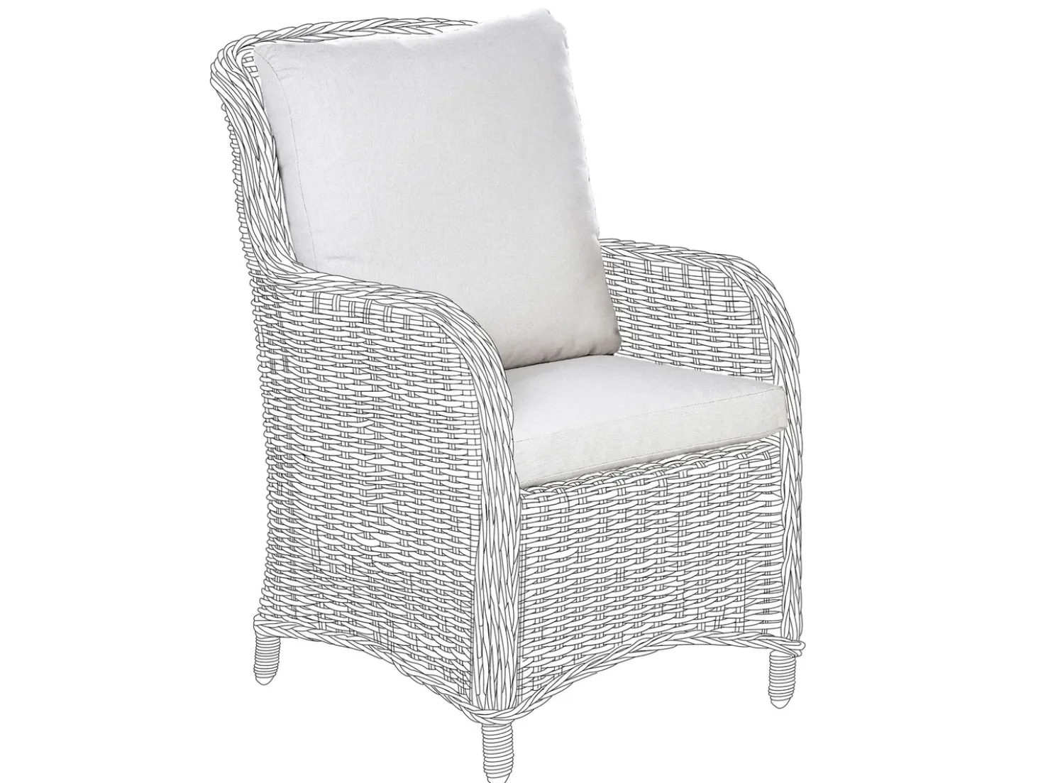 Set di copricuscini per esterni CASCAIS Beige