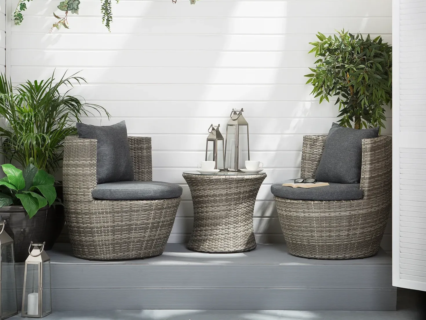 Set di copricuscini per esterni CAPRI Grigio