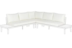 Set di copricuscini per esterni CORATO Bianco sporco