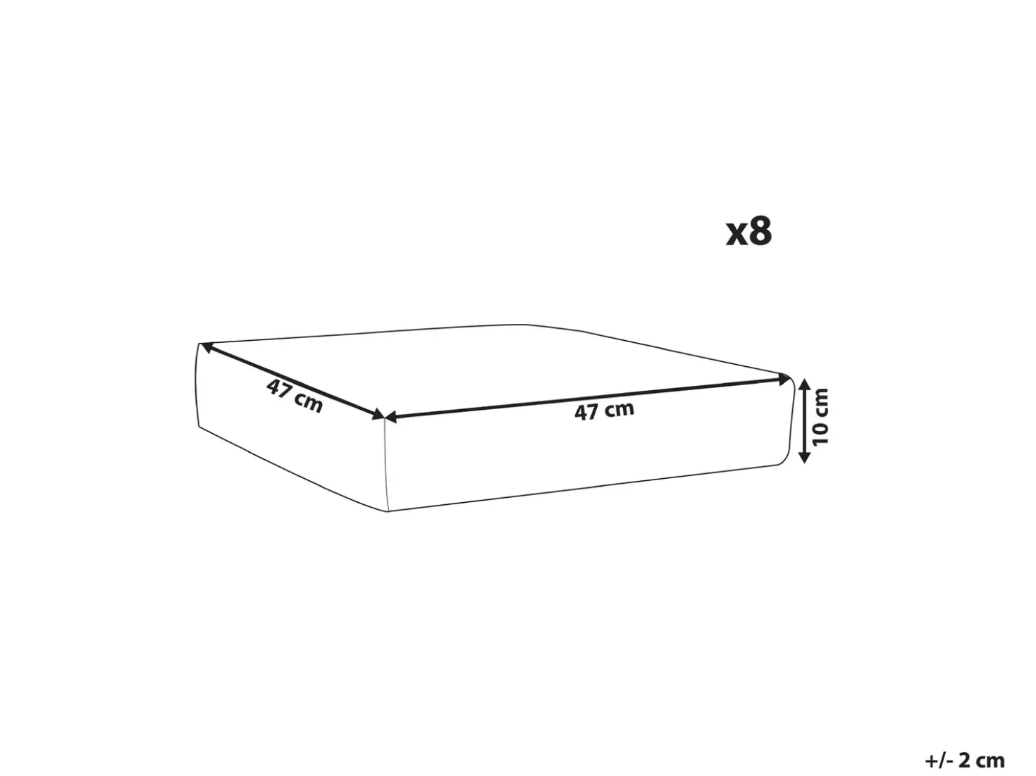 Set di copricuscini per esterni ITALY Grigio
